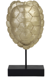 Ornament op voet 20,5x11,5x41 cm TURTLE goud-zwart