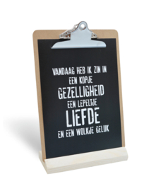 Houten klembordhouder A4