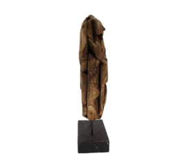 Statue round erosion wood
