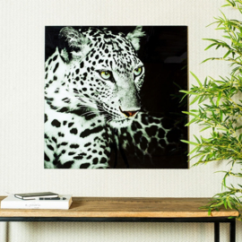 Schilderij luipaard C vk Wild life L zwart/wit