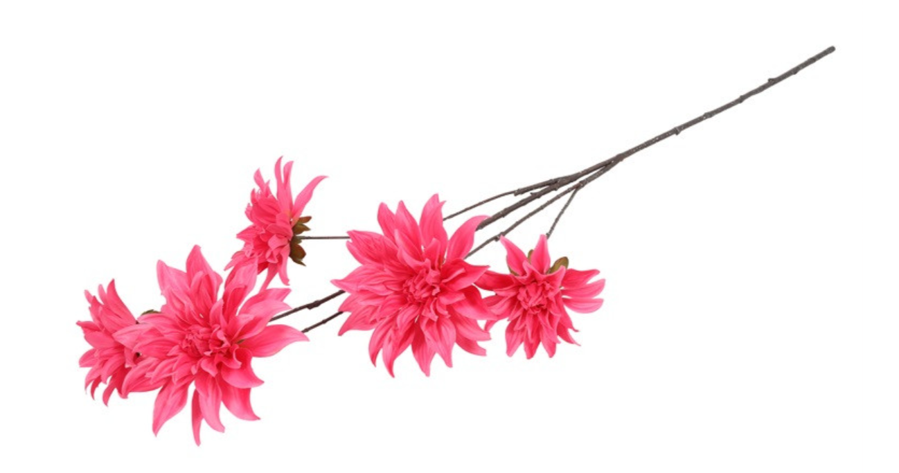 Kunstbloem Beau Dahlia elegans donker roze
