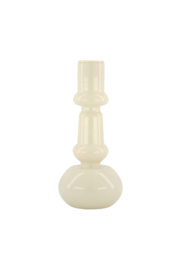 ZUSSS glazen kandelaar 18cm zand