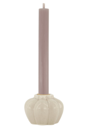 ZUSSS keramieken kandelaar beige