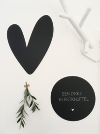 Muur hart zwart 40cm