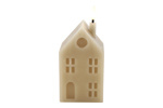 Huis kaars LED  Lyon M beige