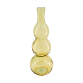 Vaas recycled glass 17x17x45cm amber