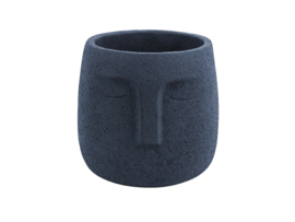 Plant Pot Face blauw