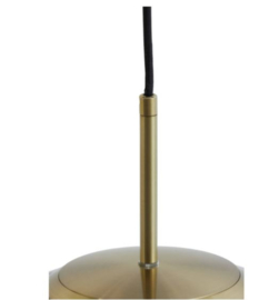 Hanglamp Ø40 cm MAGDALA glas licht grijs+goud