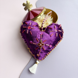 Hart hanger paars (3)