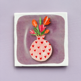 Tegeltje "Bosje bloemen"