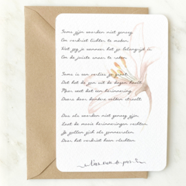 Wenskaart "Groot verlies"