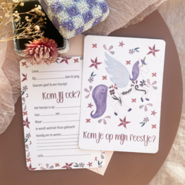 Kinderfeestje uitnodiging "Unicorn"