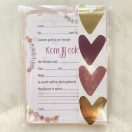 Kinderfeestje uitnodiging "Vriendschapsarmbandjes"