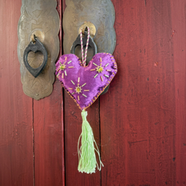 Hart hanger paars (2)