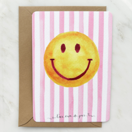 Wenskaart "Smiley"