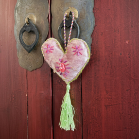 Hart hanger roze (2)