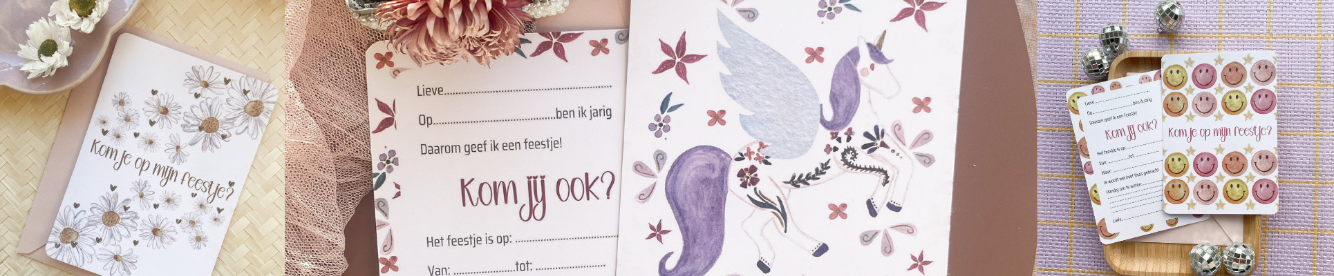 Kinderfeestje uitnodiging