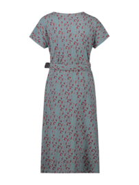 IEZ! - Dress Wrap Face Jersey Print Grey-Blue