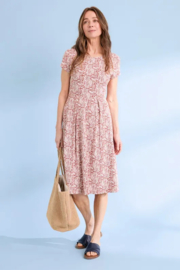 Seasalt Riviera Dress II sand ripples barn red