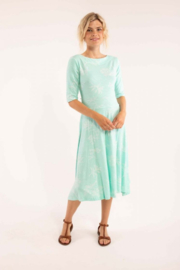 Danefae Charlotte Dress fresh mint/ off white