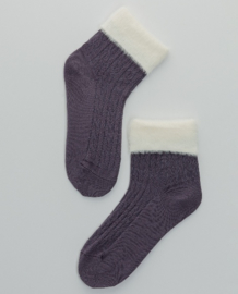 SURKANA Plain Socks With Hair Cuff Black