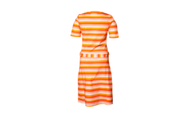 Mooi Vrolijk Dress Short Zipper Colorful Stripes