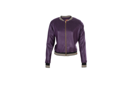 Mooi Vrolijk Bomberjacket Basic Leather - Purple