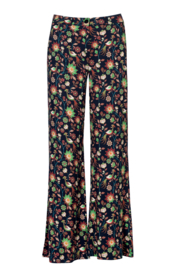 LaLamour Sue Trousers Straight Retro Birds brown