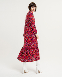 SURKANA Long and Wide Dress volume sleeves red
