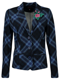 Tante Betsy Baggy Blazer Tartan Navy