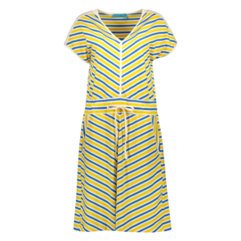 Bakery Ladies Dress Stripe Lemon/ Kobalt Y/D Stripes