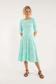 Danefae Charlotte Dress fresh mint/ off white