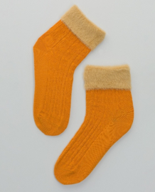 SURKANA Plain Socks With Hair Cuff Yellow