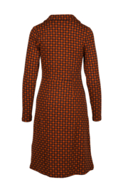 LaLamour Collar Dress BB Check black brown umbre