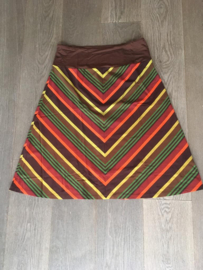Lalamour - A-Line Skirt Calf Stripy Retro