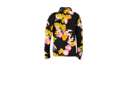 Mooi Vrolijk Blouse Flashy - Black Flowers