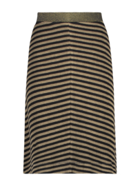 IEZ! - Skirt Terry Stripe Brown Black