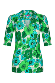 Tante Betsy Shirt Nellie Big Flowers green