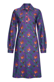 Tante Betsy Dress Mies Deer in the Garden Purple