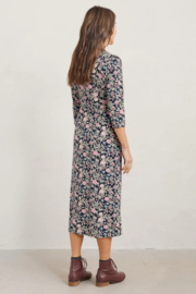 Seasalt Seed Packet Midi Dress folkloric floral martime