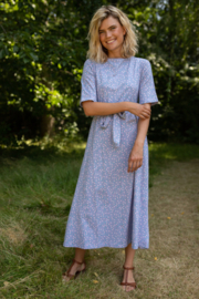 Danefae Dadeflora Cotton Dress light blue fleurie