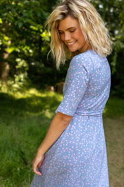 Danefae Dadeflora Cotton Dress light blue fleurie