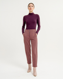 SURKANA High-Waisted Pants bottom slits brown