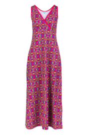 LaLamour Long Singlet Dress Flower purple/ pink