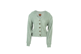 Mooi Vrolijk Vest Knitted Basic Green