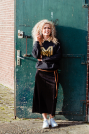 Mooi Vrolijk Skirt Nice Long - Basic Black Steam Velvet