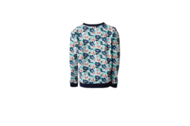 Mooi Vrolijk Sweater Nice Mint Flowers