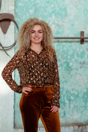 Mooi Vrolijk Trouser Chic - Basic Rust Steam Velvet