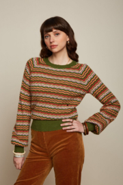 King Louie Raglan Sweater Twitty olive green