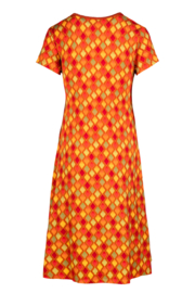 LaLamour Classic Wrap Dress Short Sleeve orient umber orange